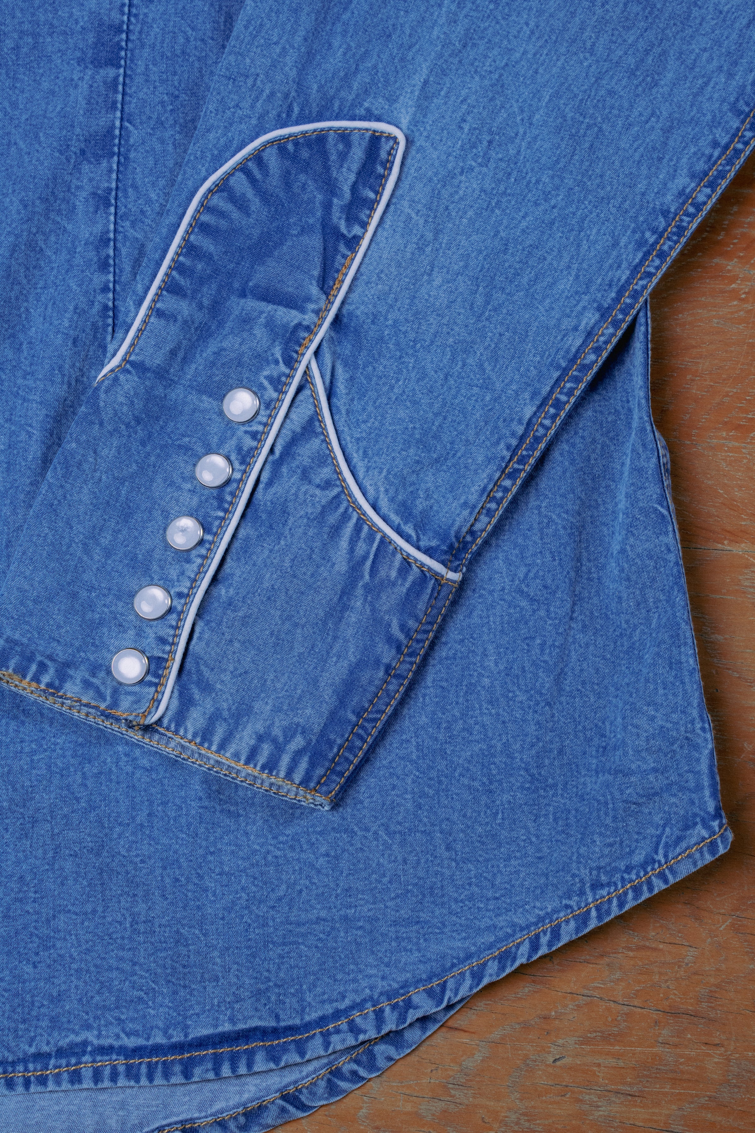 Men's Out of This World Embroidered Denim Western Shirt