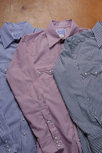 Men's Fine Black Stripe Western Shirt