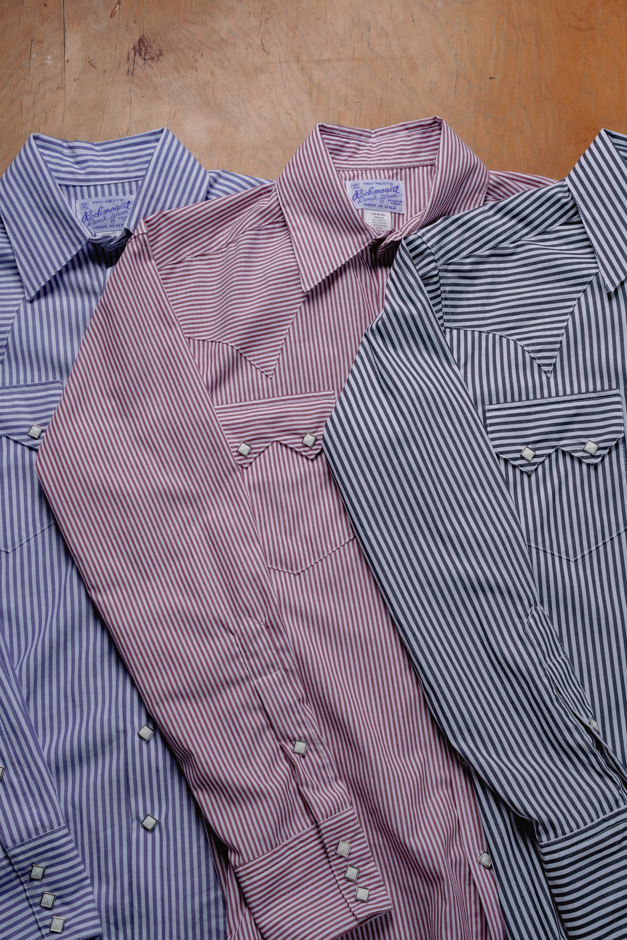 Men's Fine Black Stripe Western Shirt
