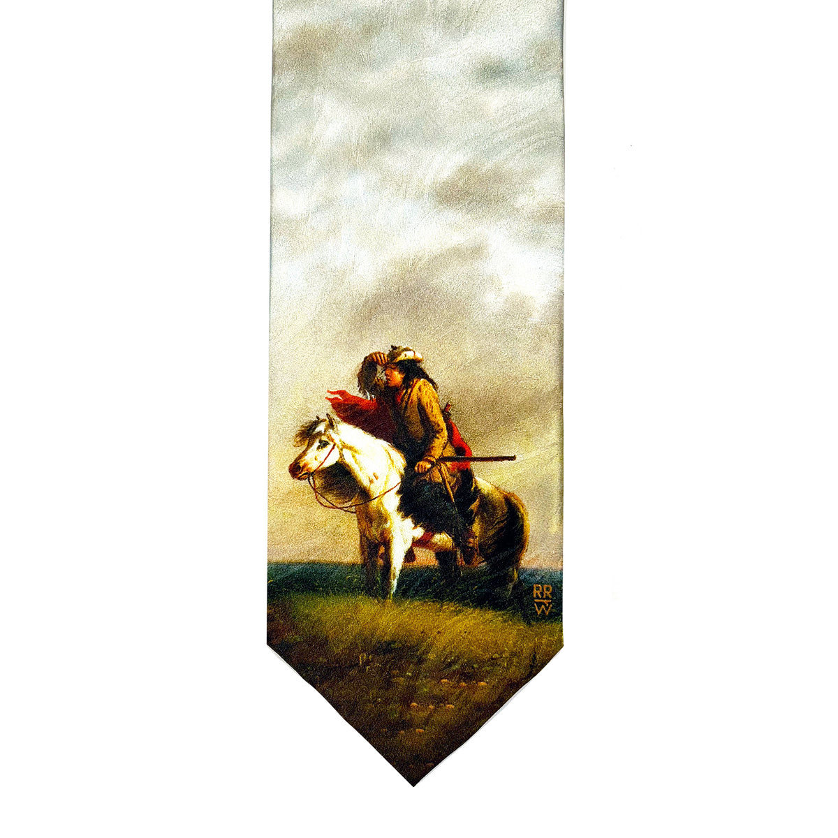 Limited-Edition the Lost Greenhorn Silk Tie by Alfred Jacob Miller - Rockmount