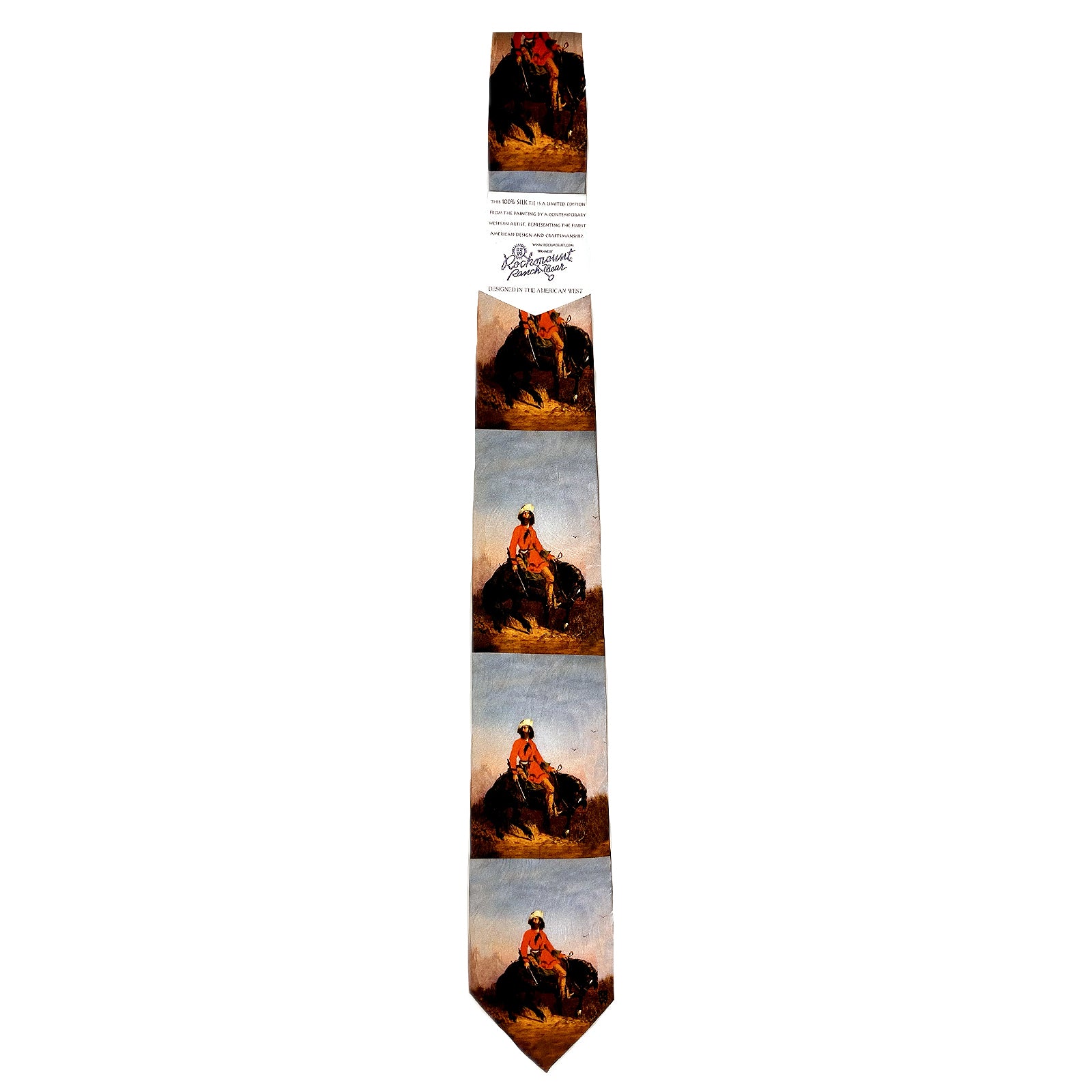 Limited-Edition Rocky Mountain Man Silk Tie by Charles Deas - Rockmount