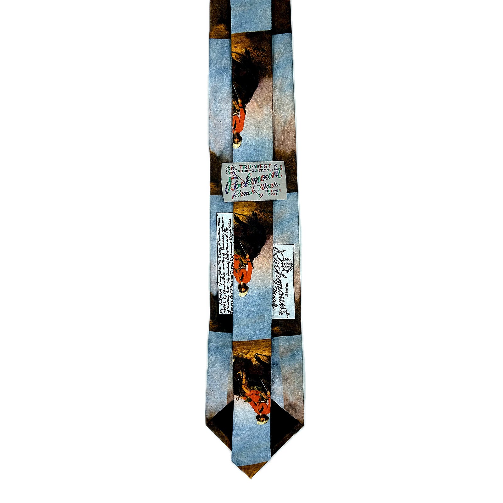 Limited-Edition Rocky Mountain Man Silk Tie by Charles Deas - Rockmount