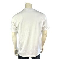 Men's Rockmount Bronc 100% Cotton White Western T-Shirt - Rockmount