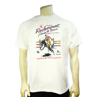 Men's Rockmount Bronc 100% Cotton White Western T-Shirt - Rockmount