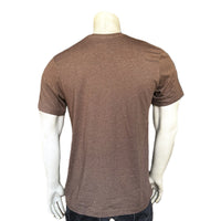 Men's Brown Rockmount Bronc 100% Cotton Western T-Shirt - Rockmount