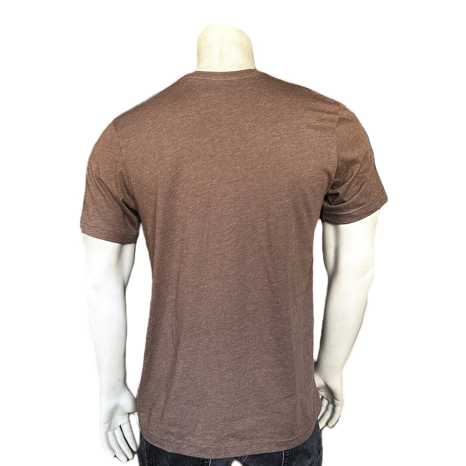 Men's Brown Rockmount Bronc 100% Cotton Western T-Shirt - Rockmount