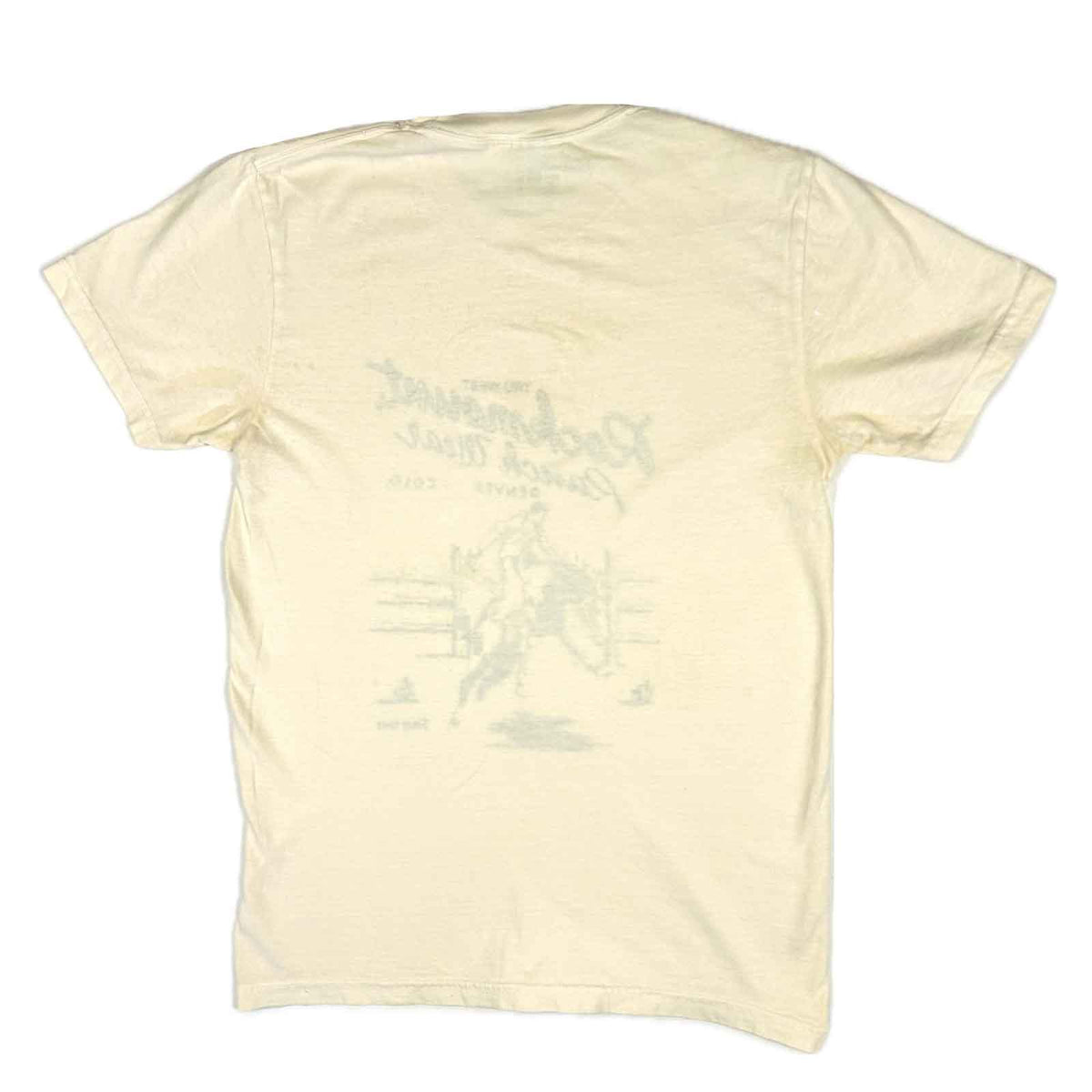 Men's Cream Rockmount Bronc 100% Cotton Western T-Shirt - Rockmount