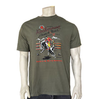Men's Rockmount Bronc 100% Cotton Green Western T-Shirt - Rockmount