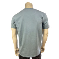 Men's Rockmount Bronc 100% Cotton Ice Blue Western T-Shirt - Rockmount