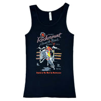 Women's Rockmount Black Bronc 100% Cotton Western Tank Top - Rockmount