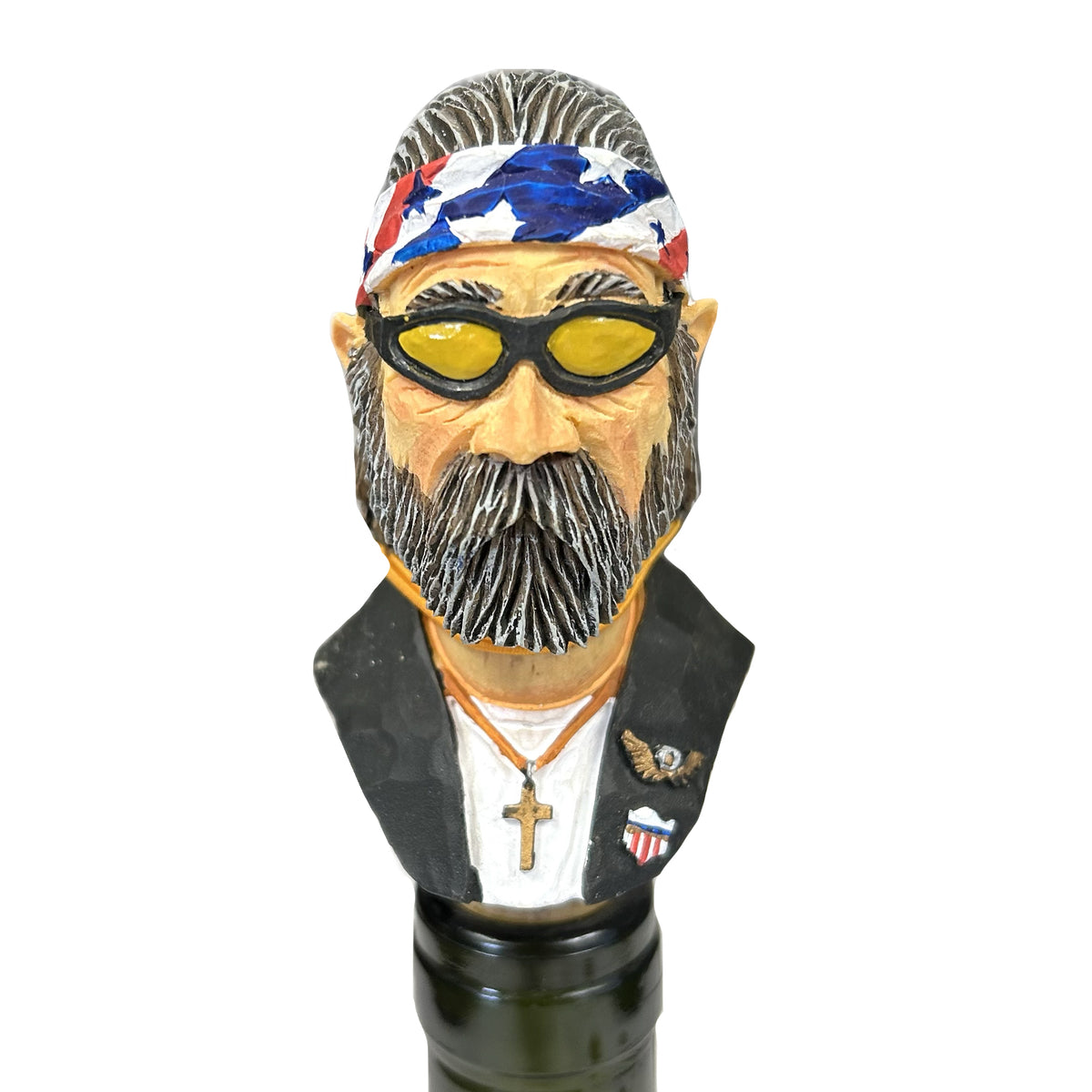Road Warrior Biker Western Wine Bottle Stopper - Rockmount