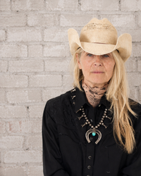 Women's Vintage Black-on-Black Tooling Embroidered Western Shirt