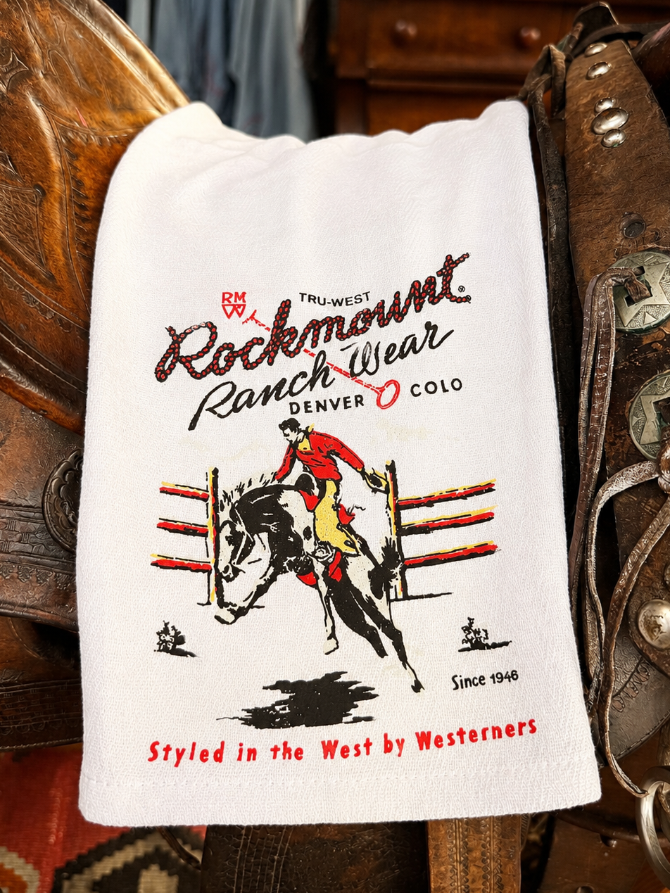Rockmount Ranch Wear Bronc Western Tea Towel