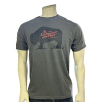 Men's Charcoal 100% Cotton American Bison Western T-Shirt - Rockmount