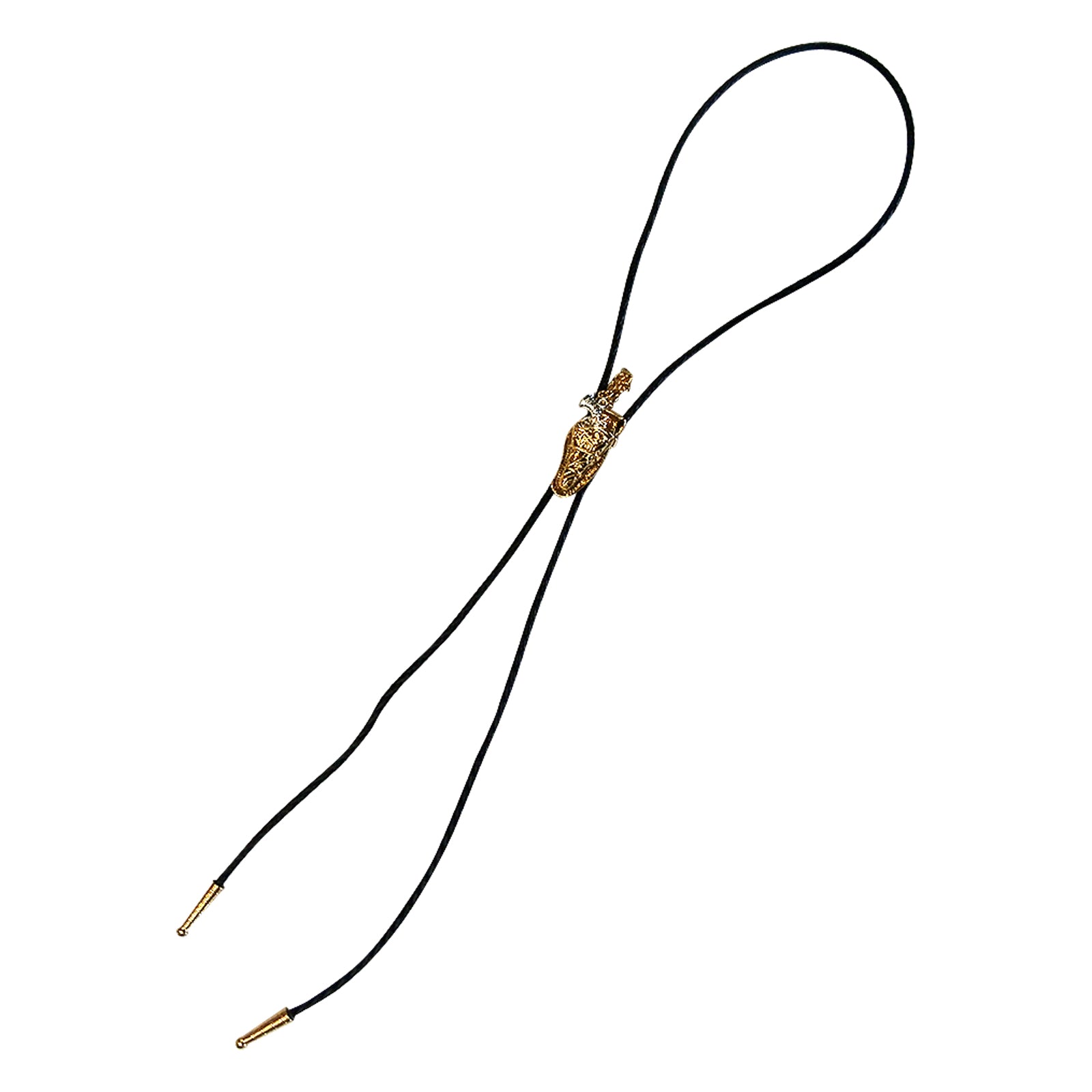 Gold Six-Shooter Pistol with Holster Western Bolo Tie - Rockmount