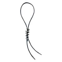 Silver Rattlesnake with Turquoise Enamel Western Bolo Tie - Rockmount