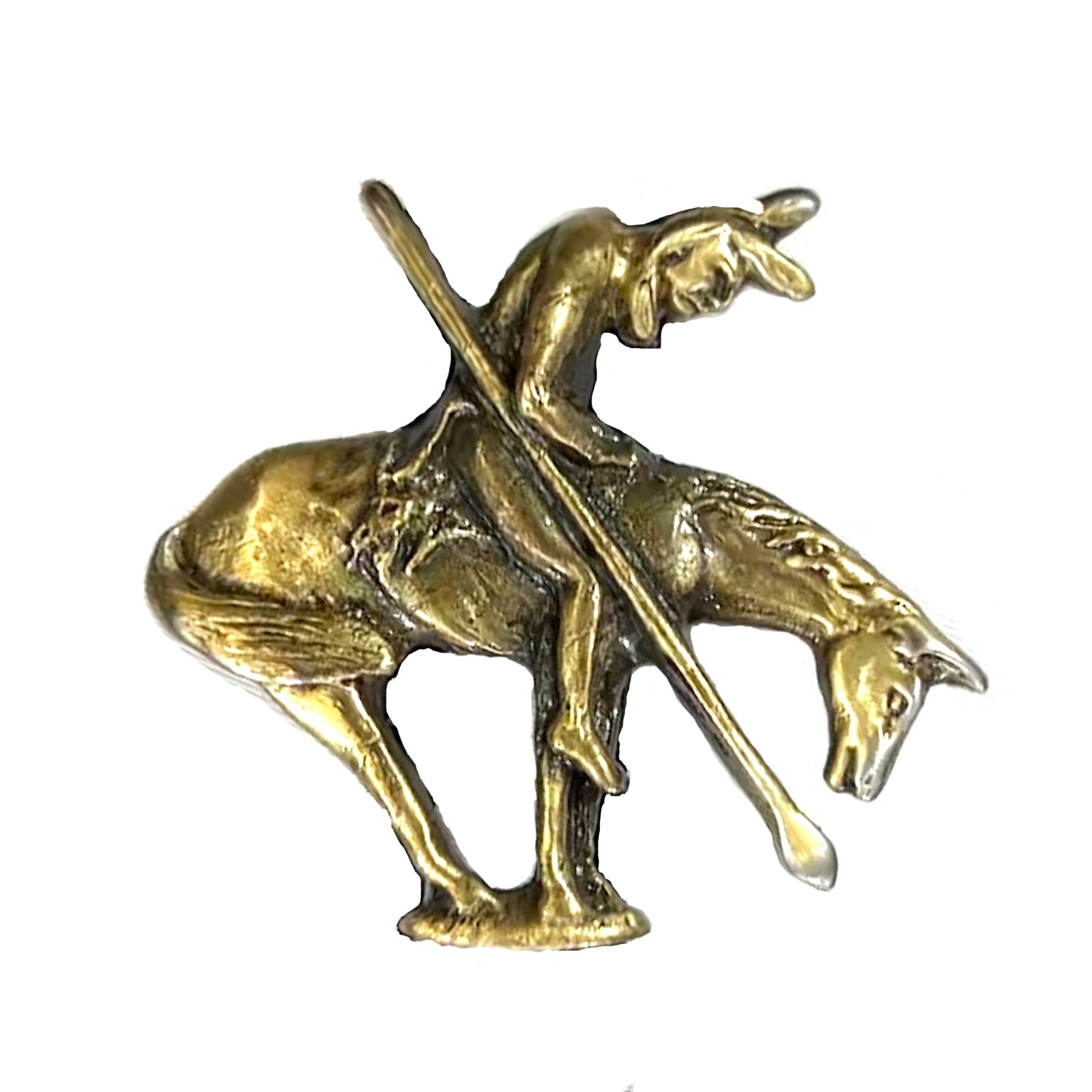 Brass End of Trail Western Bolo Tie - Rockmount