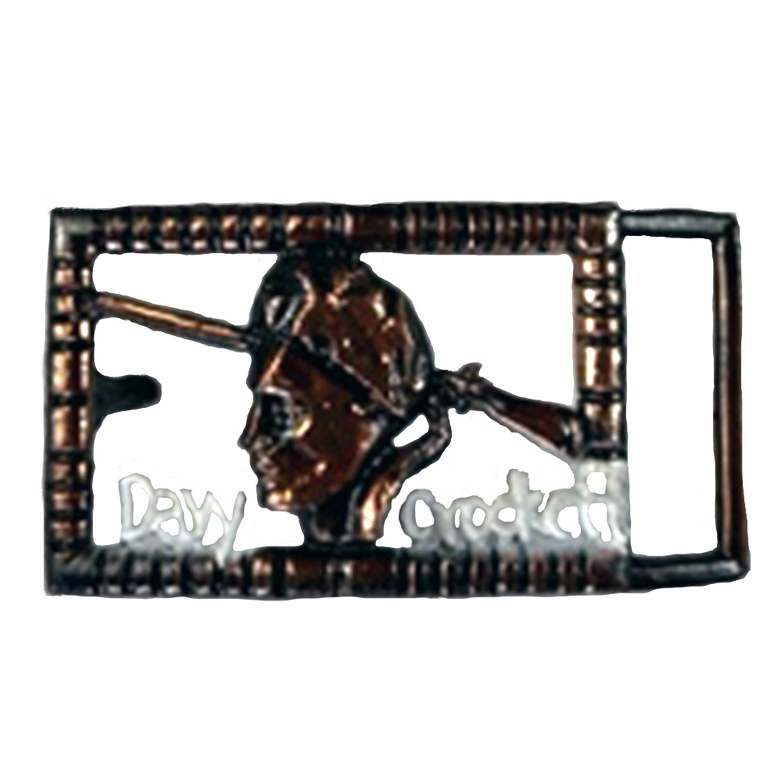 Davy Crockett Copper Western Belt Buckle - Rockmount
